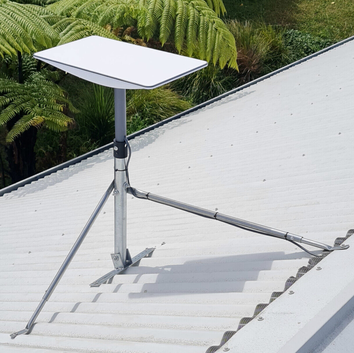 Starlink satellite dish installation on Perth home roof